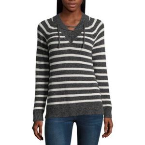 St. John's Bay Long Sleeve V Neck Pullover Sweater